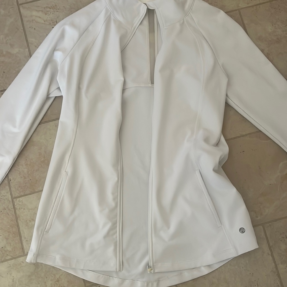Zip up workout jacket